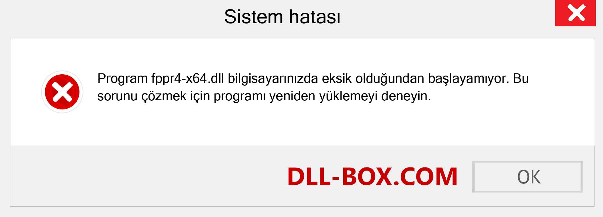 fppr4-x64.dll dosyası eksik mi? Windows 7, 8, 10 için İndirin - Windows'ta fppr4-x64 dll Eksik Hatasını Düzeltin, fotoğraflar, resimler